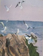 Painting - Gulls of Maine