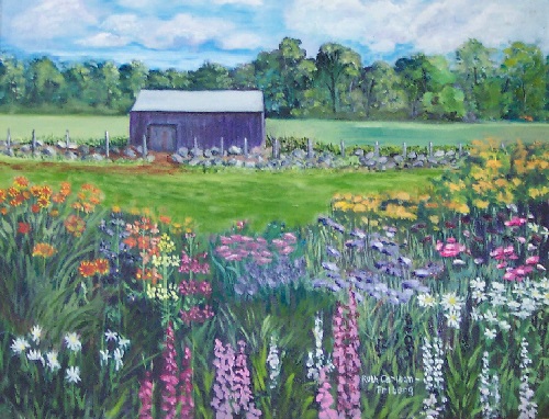 Painting - "Ruth's Flowers"