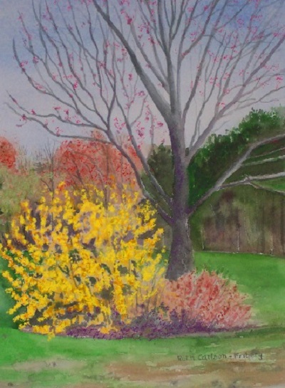 Painting - "Forsthea", by Ruth Friberg, Maine artist