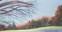 Painting - "Branch Over Foliage"