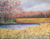 Painting - "Pond in Fall"