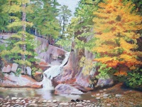 Water Fall, by Ruth Friberg, Maine artist.