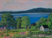 Painting - "Penobscot Bay Maine", by Ruth Friberg, Maine artist.