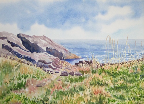 Painting - "Maine Coast", by Ruth Friberg, Maine artist
