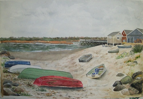 Painting - "Pine Point, Scarborough Maine", by Ruth Friberg, Maine artist