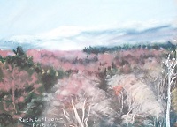 Painting - "The Distant Hills", by Ruth Friberg, Maine artist.