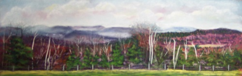 Painting - "The Hills Beyond", by Ruth Friberg, Maine artist